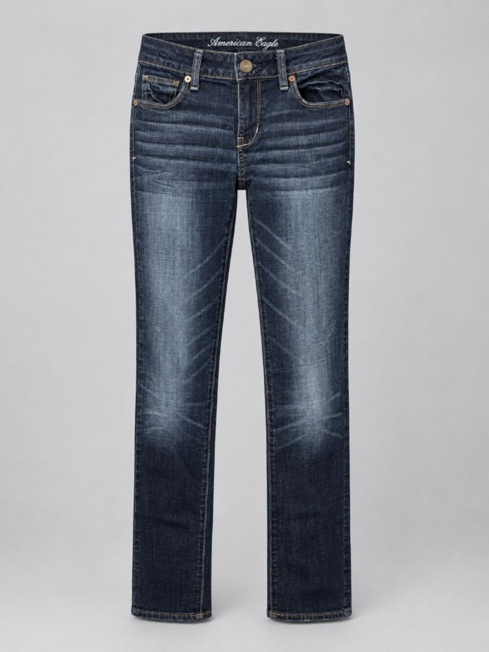 American Eagle Womens Size 4 Jeans Skinny Dark Wash Stretch Blue Denim